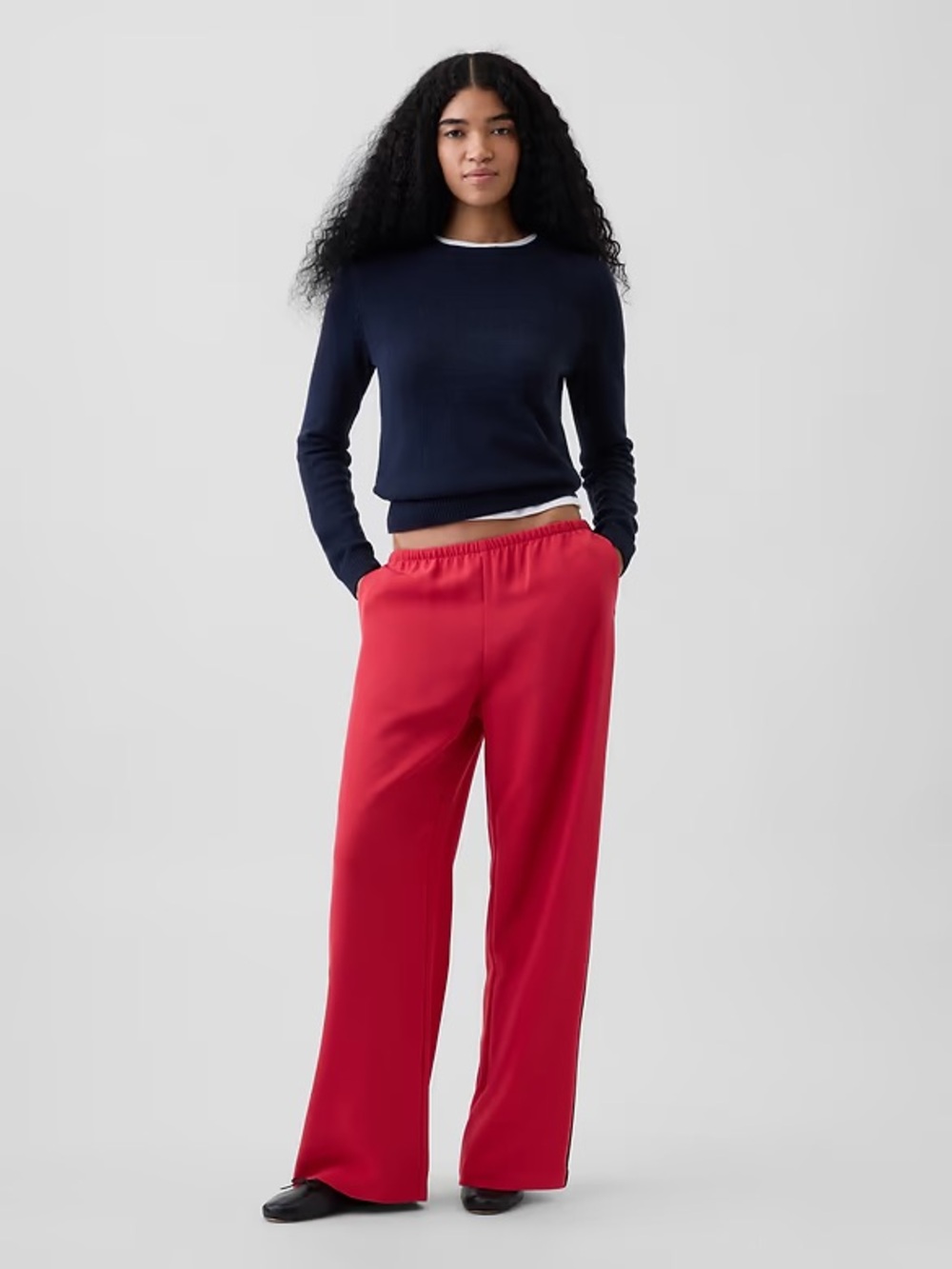 Gap Cotton Easy Wide Leg Women’s Pants *altered*